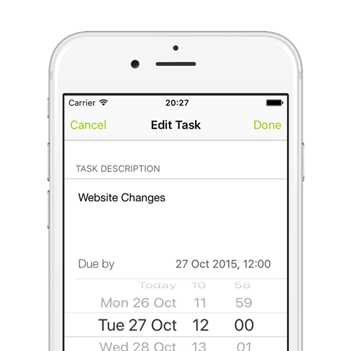 set due dates for important task deadlines